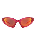 Balenciaga Unisex Shield/Wrap Red Red Red Fashion Designer Eyewear