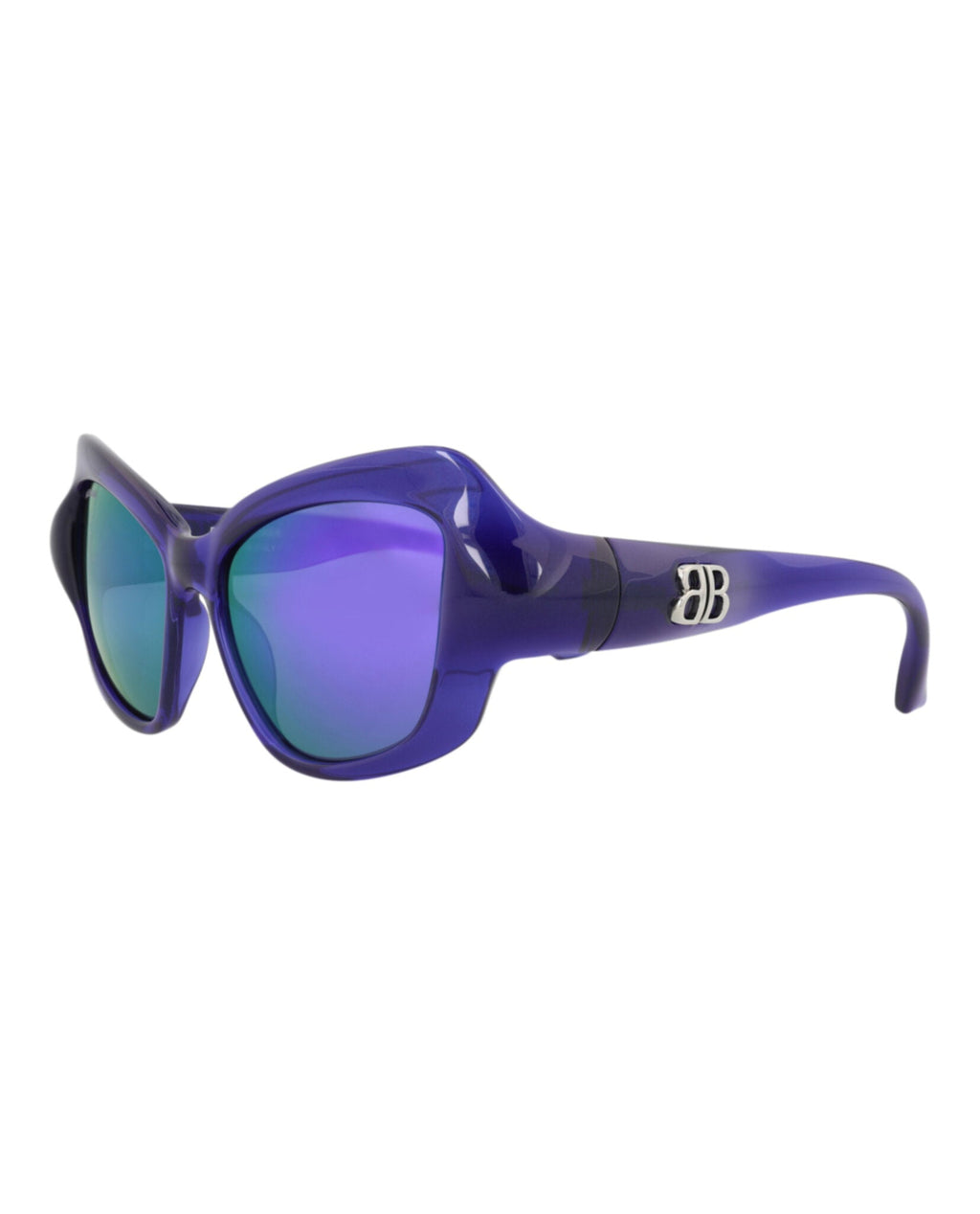 Balenciaga Womens Cat Eye Blue Blue Violet Fashion Designer Eyewear
