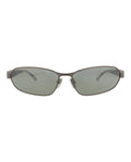 Balenciaga Unisex Square/Rectangle Ruthenium Ruthenium Green Fashion Designer Eyewear