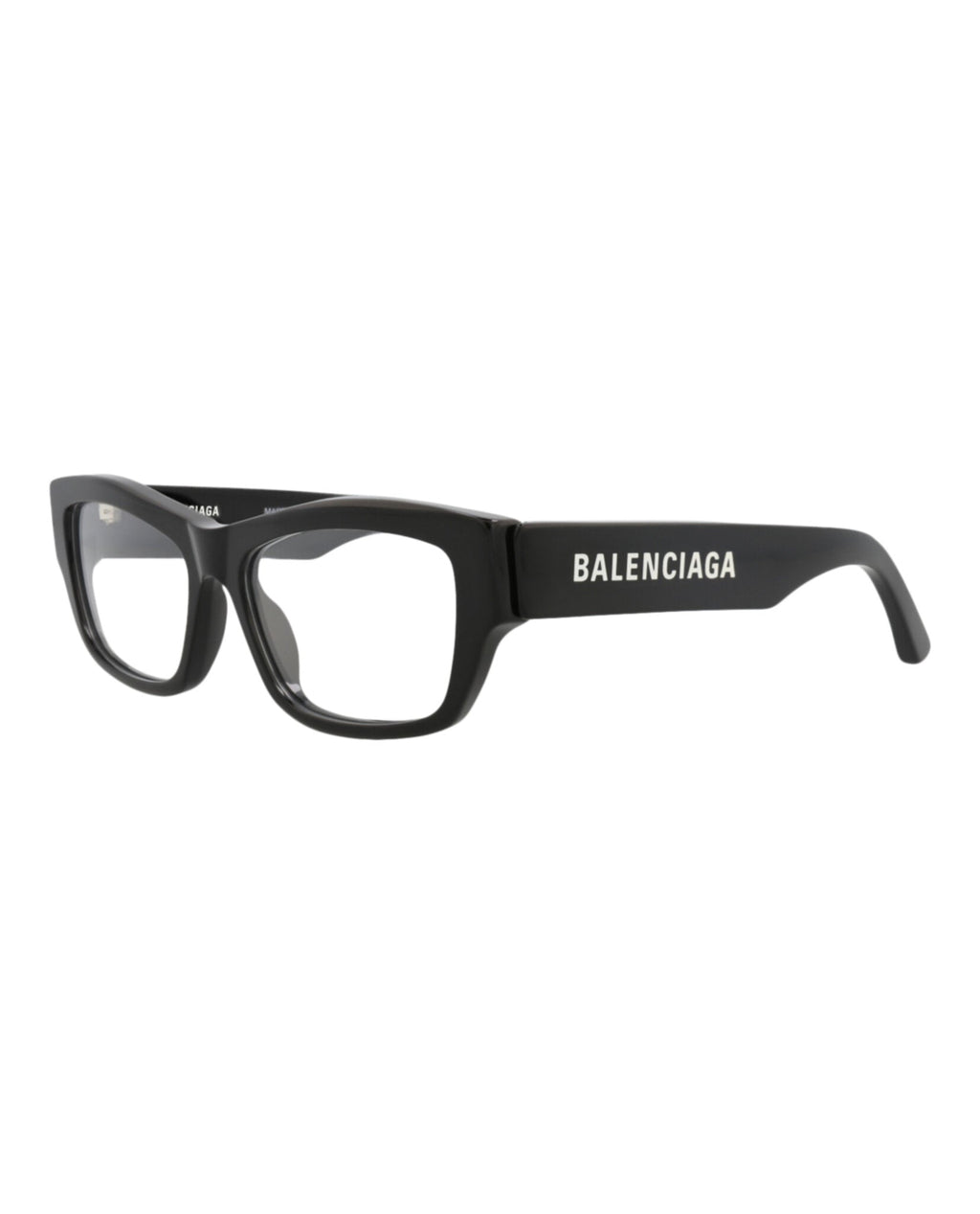 Balenciaga Mens Square/Rectangle Black Black Transparent Fashion Designer Eyewear