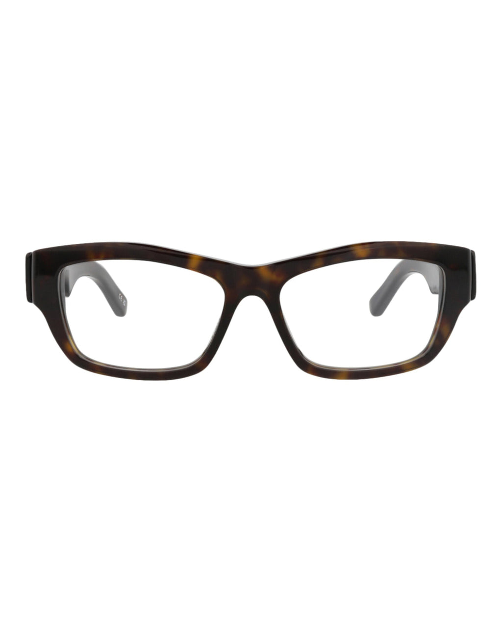 Balenciaga Mens Square/Rectangle Havana Havana Transparent Fashion Designer Eyewear