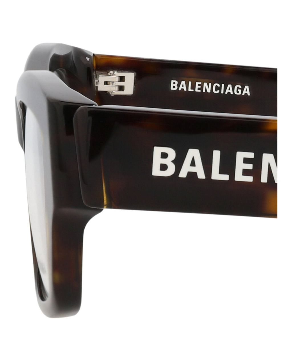 Balenciaga Mens Square/Rectangle Havana Havana Transparent Fashion Designer Eyewear