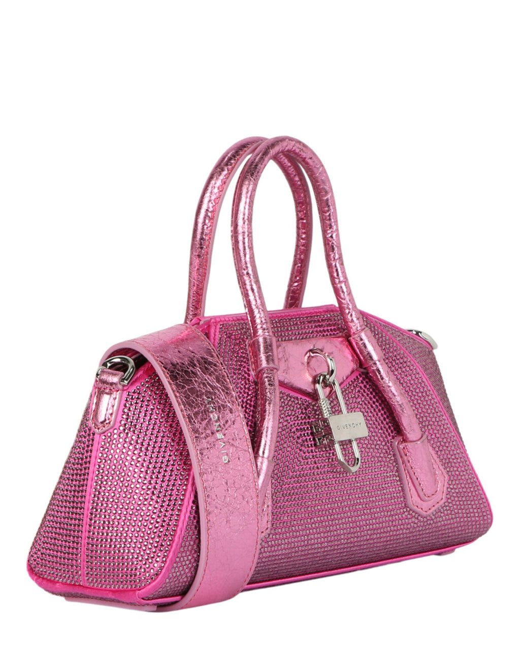 Givenchy Womens Mini Antigona Shoulder Bag With Strass