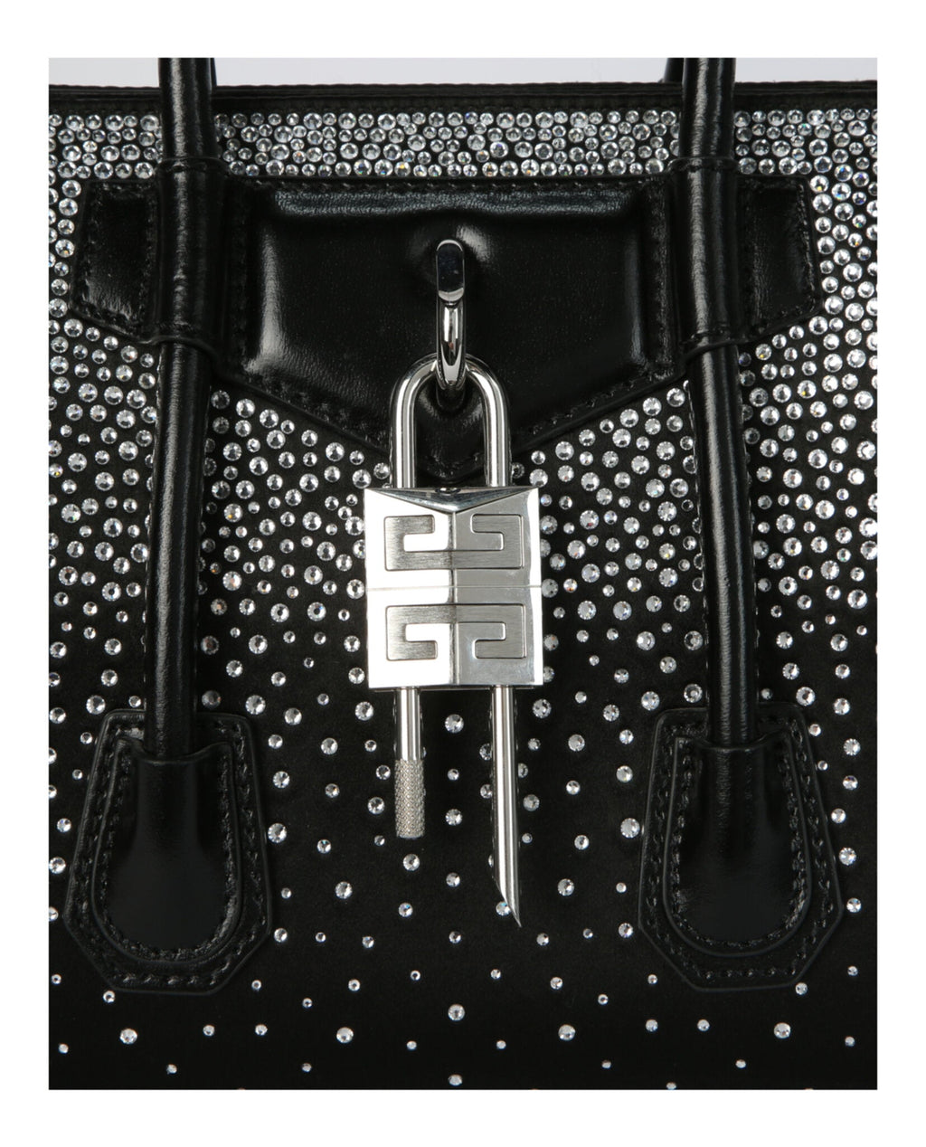Givenchy Womens Mini Antigona Lock Shoulder Bag With Strass