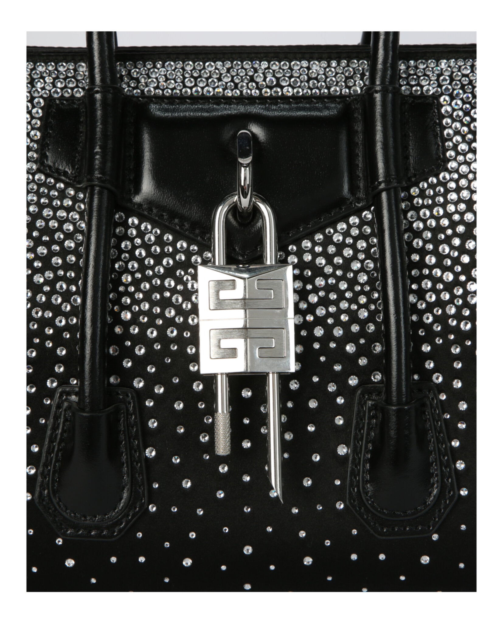 Givenchy Womens Mini Antigona Lock Shoulder Bag With Strass