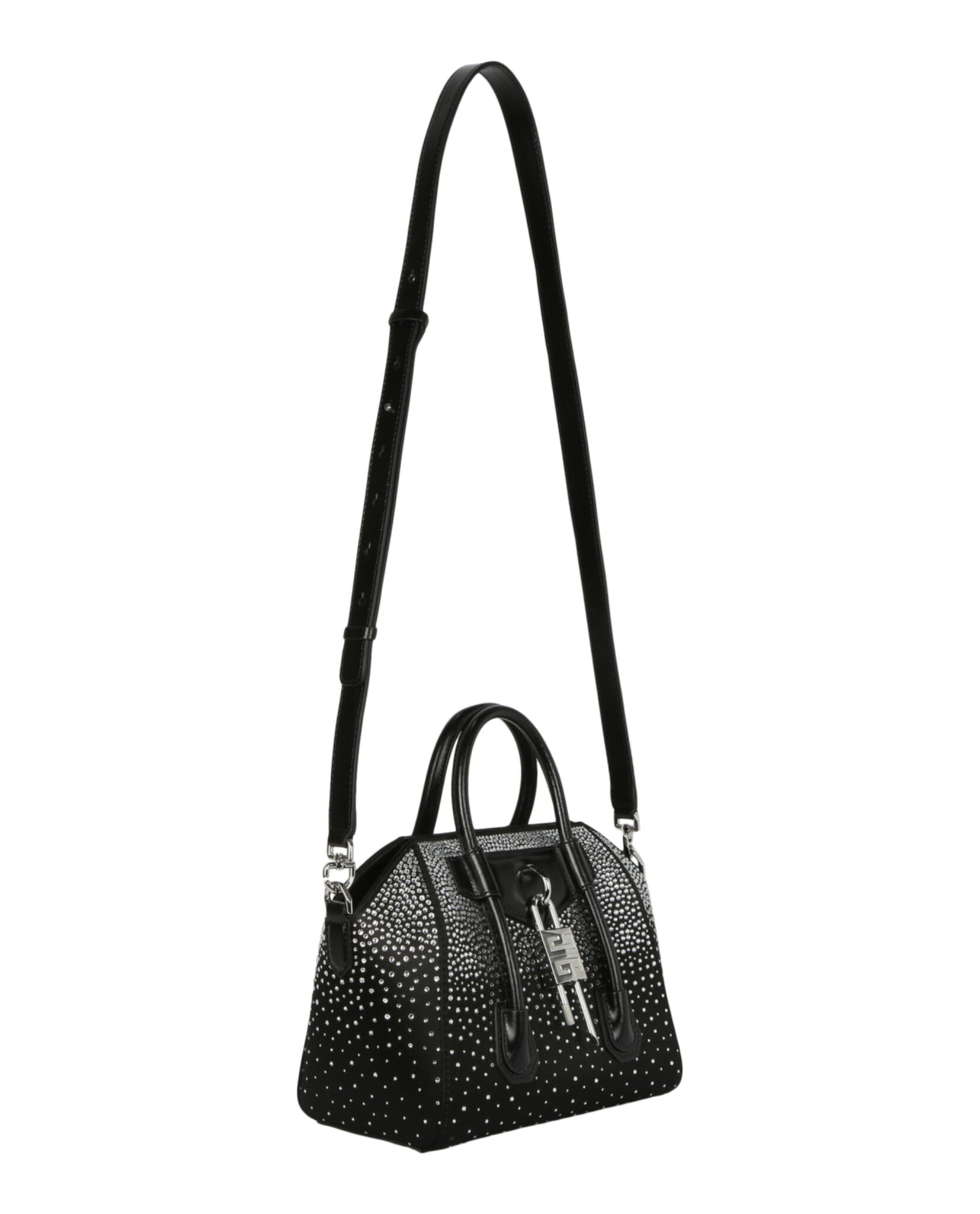 Givenchy Womens Mini Antigona Lock Shoulder Bag With Strass