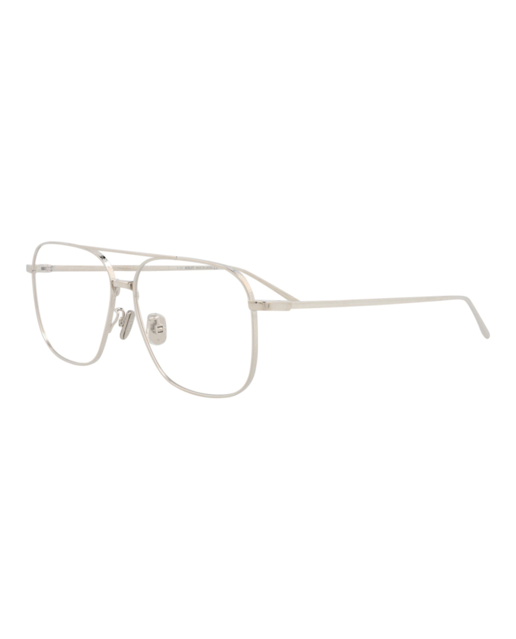 Berluti Mens Aviator Palladium Palladium Transparent Fashion Designer Eyewear
