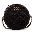 Chanel Glazed Lambskin Circular Crossbody