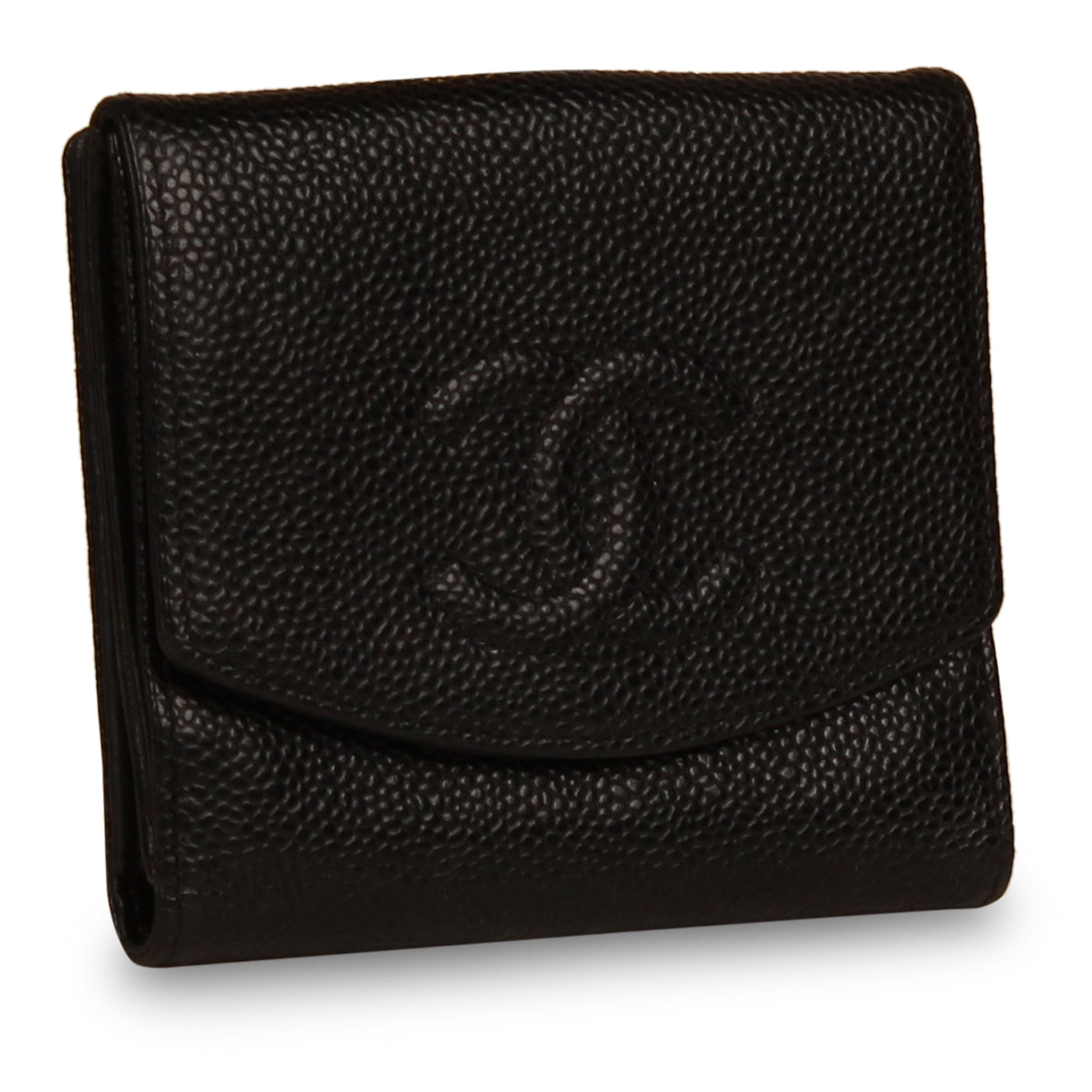 Chanel Vintage Classic Wallet - Black Caviar