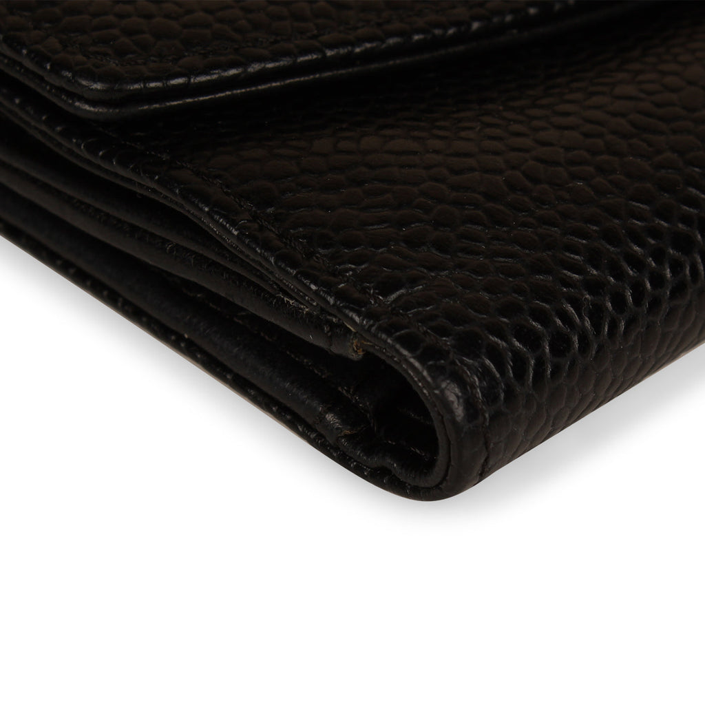 Chanel Vintage Classic Wallet - Black Caviar