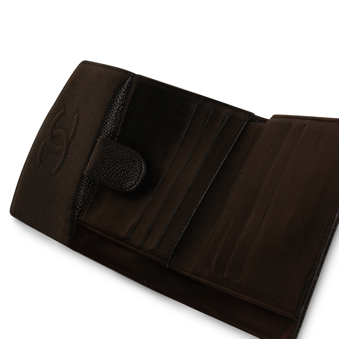 Chanel Vintage Classic Wallet - Black Caviar