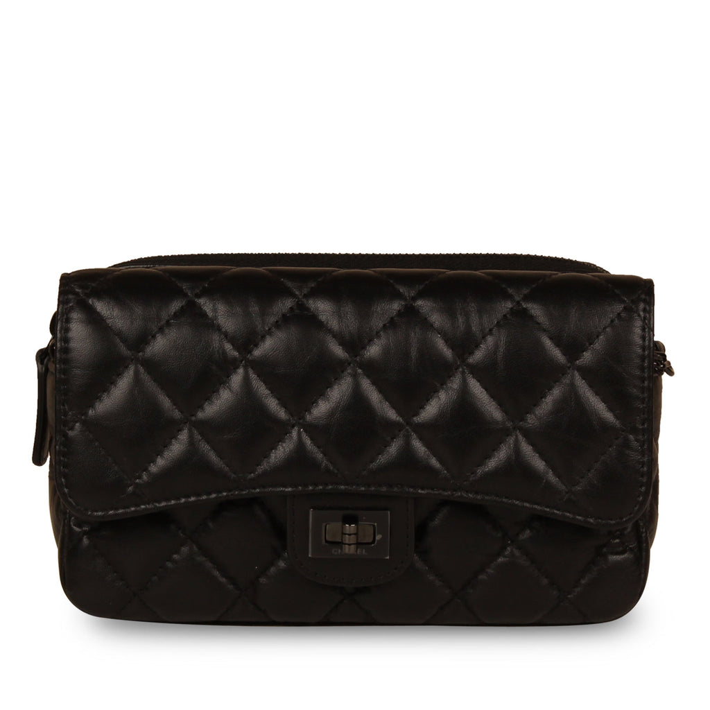 Chanel O-Case Re-Issue Crossbody - Black calfskin