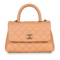 Chanel Pink Caviar Coco Top Handle - Small