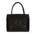 Chanel Vintage Medallion Tote - Black