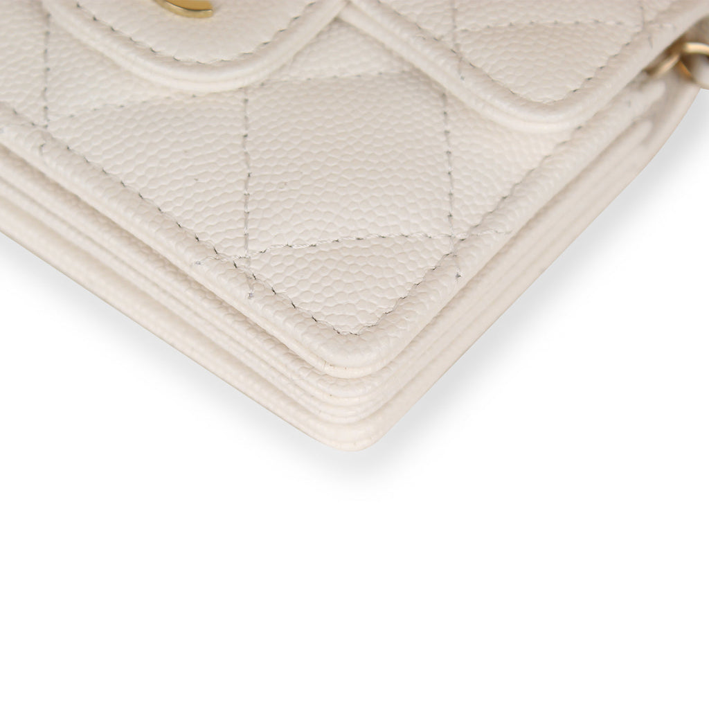 Chanel Classic Flap Card Holder with Chain