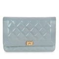 Chanel Boy WOC - Blue Patent