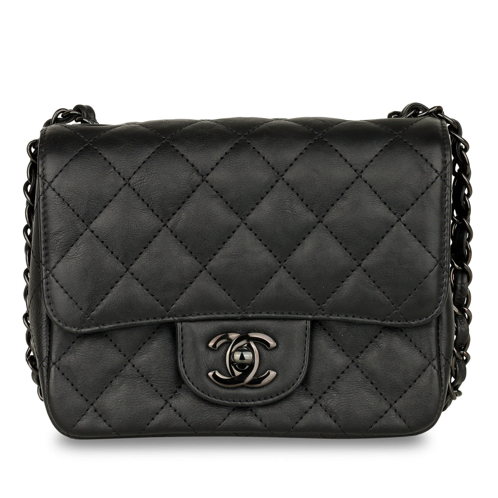 Chanel Mini Square Classic Flap - Black Calfskin