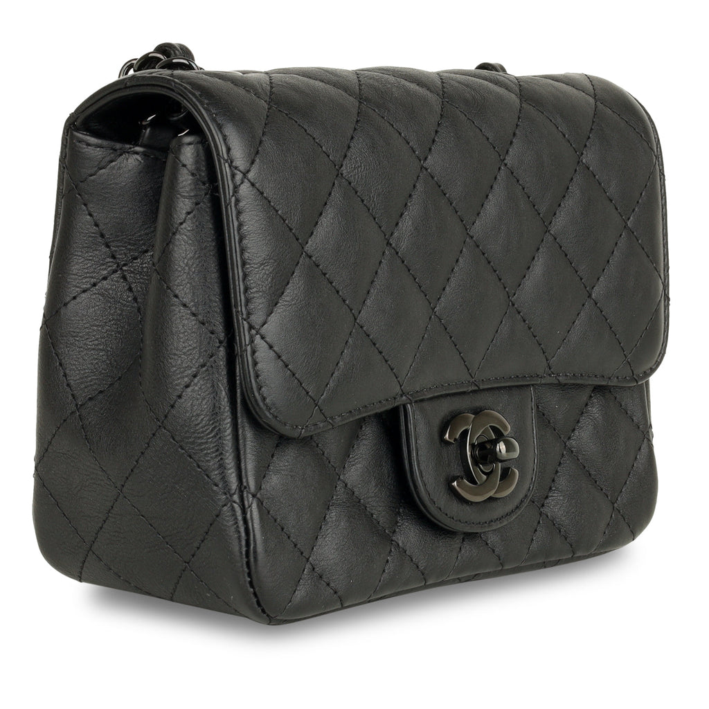 Chanel Mini Square Classic Flap - Black Calfskin