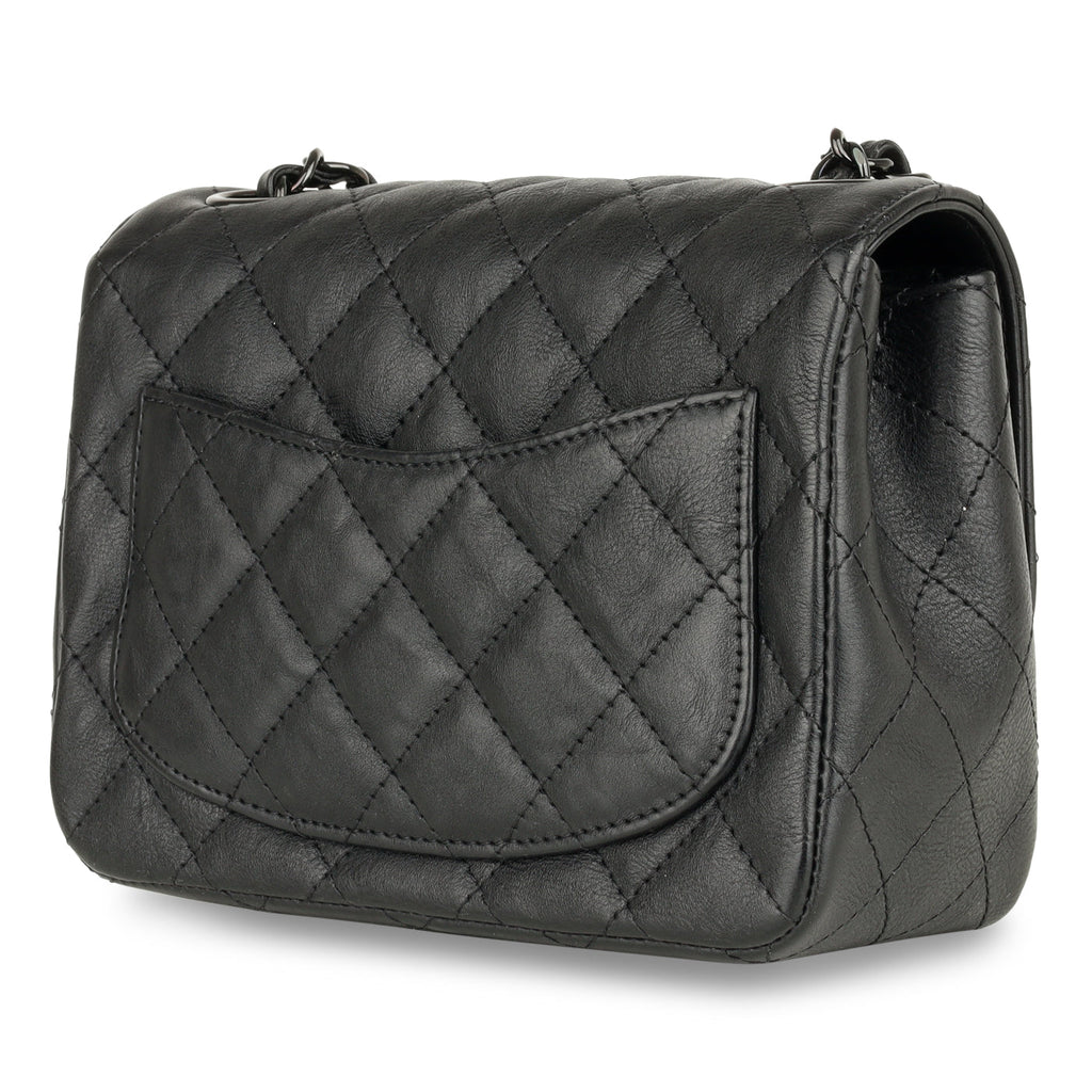 Chanel Mini Square Classic Flap - Black Calfskin