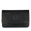 Chanel CC Wallet on Chain - Black