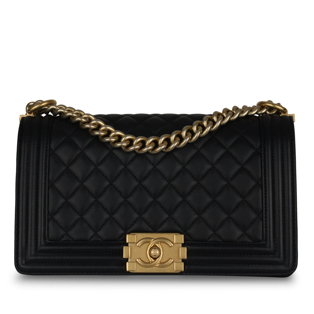 Chanel Old Medium Boy Bag - Black