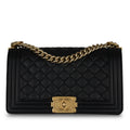 Chanel Old Medium Boy Bag - Black