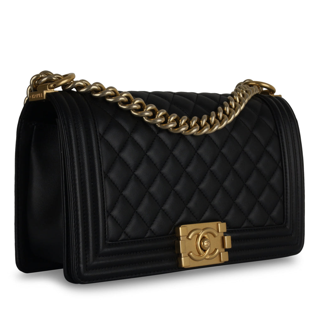 Chanel Old Medium Boy Bag - Black