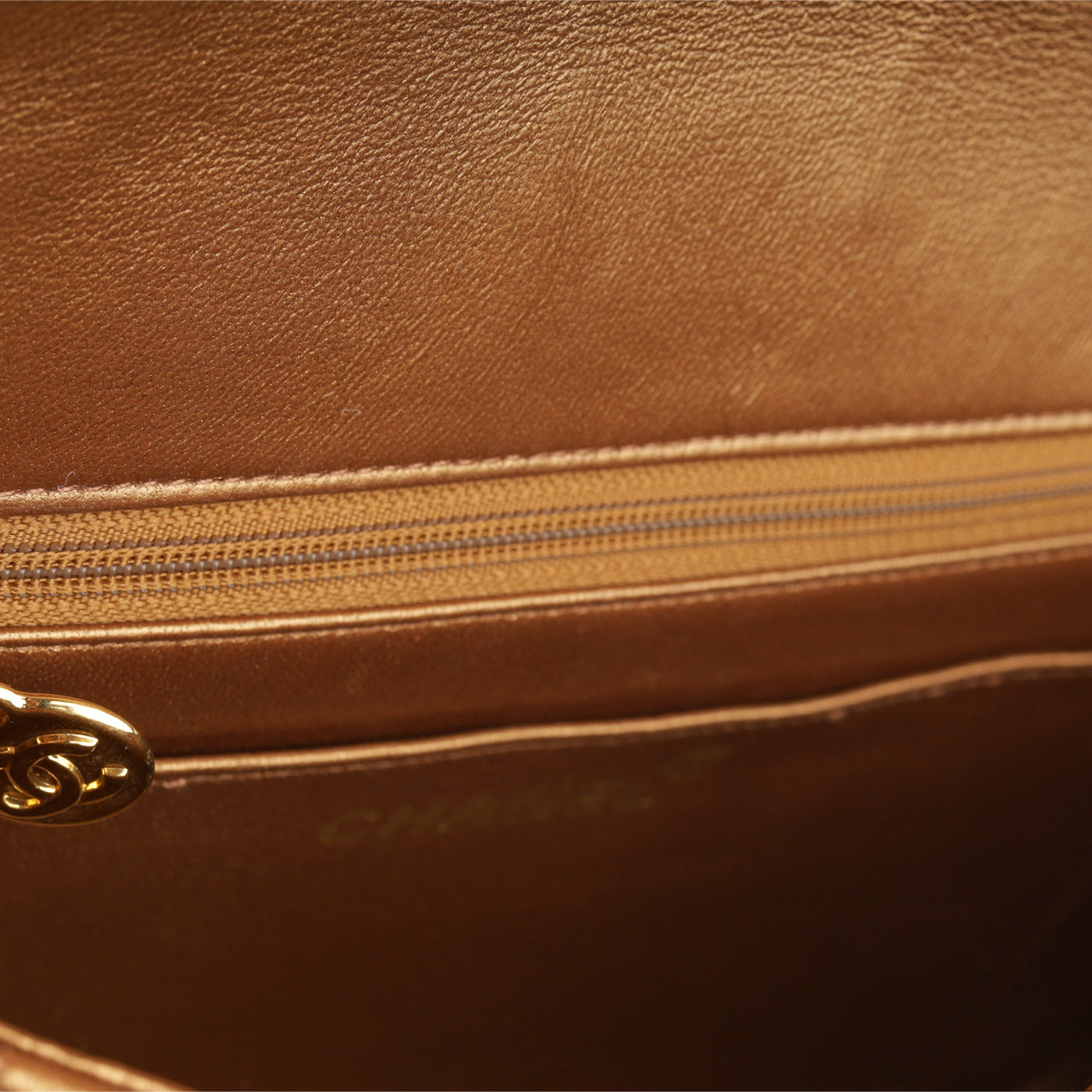 Chanel Vertical Flap Bag - Bronze