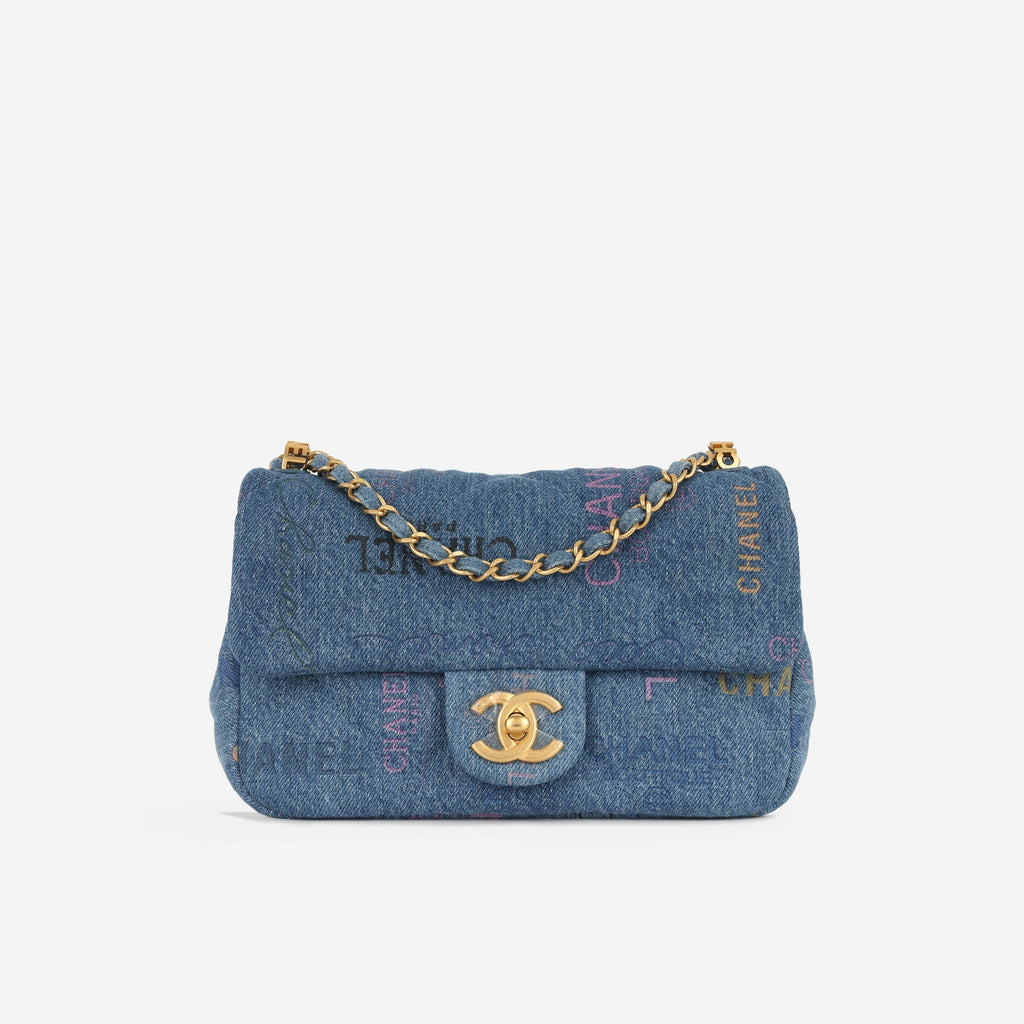 Chanel Small Flap Bag - Denim Logo