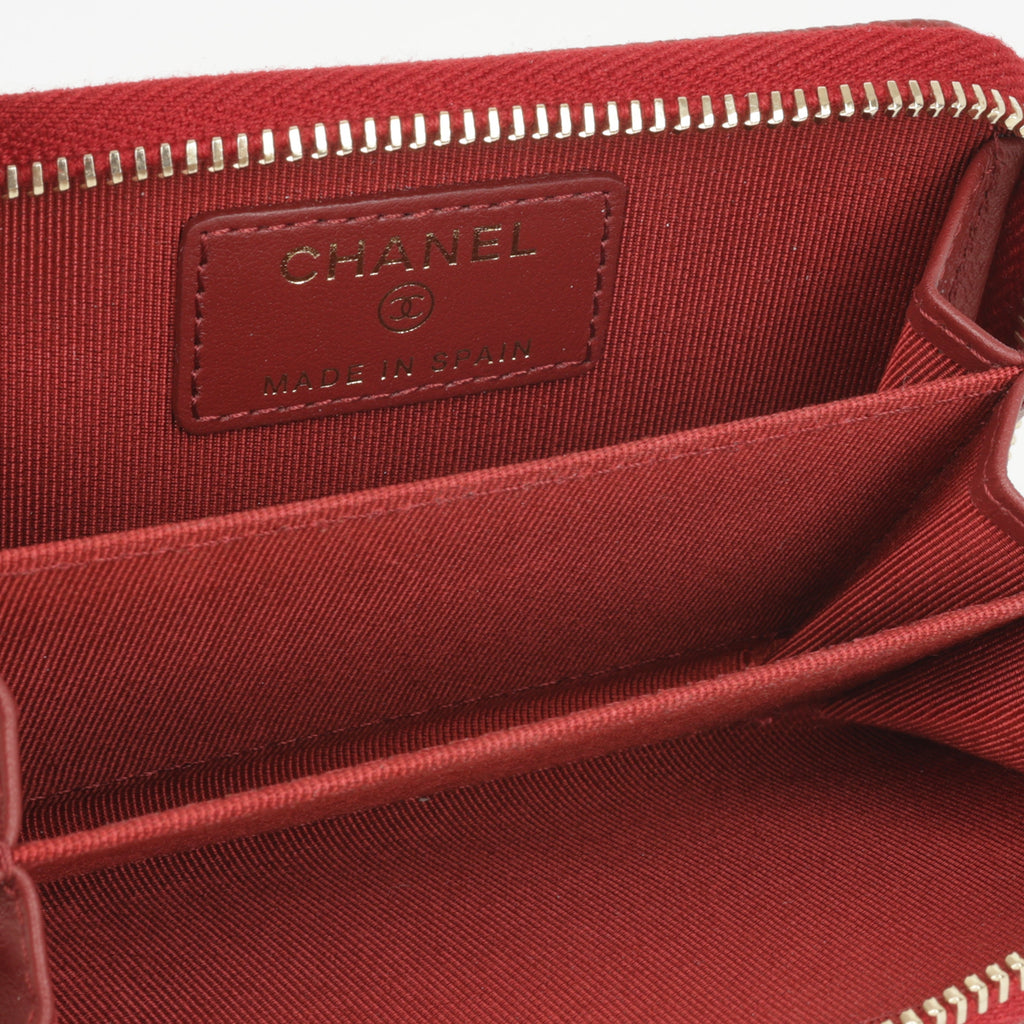 Chanel Zip Around Coin Purse
