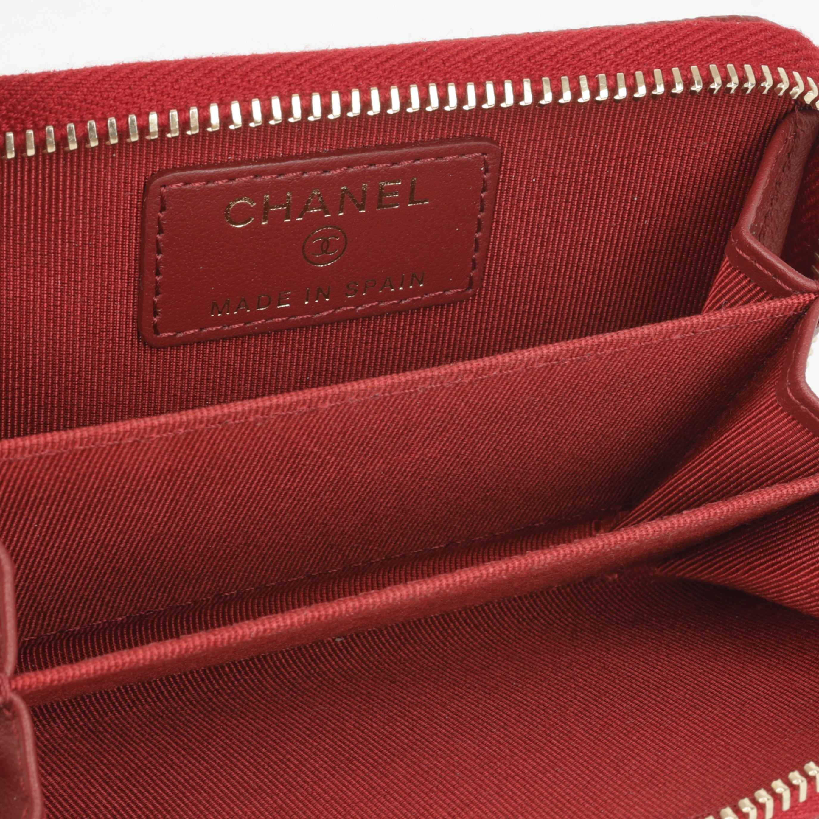 Chanel Zip Around Coin Purse