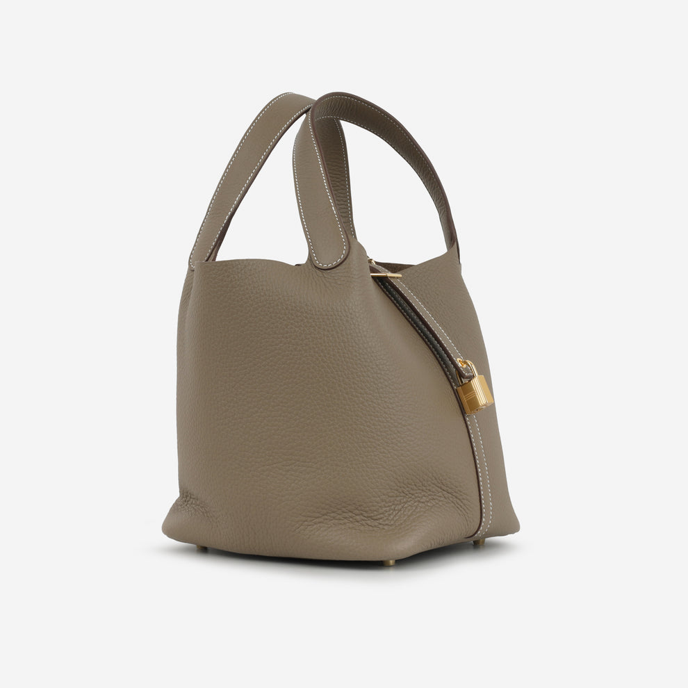 Hermes Taupe Picotin 22 Etoupe Clemence 2021