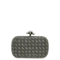 Bottega Veneta Black Crystal Knot Clutch