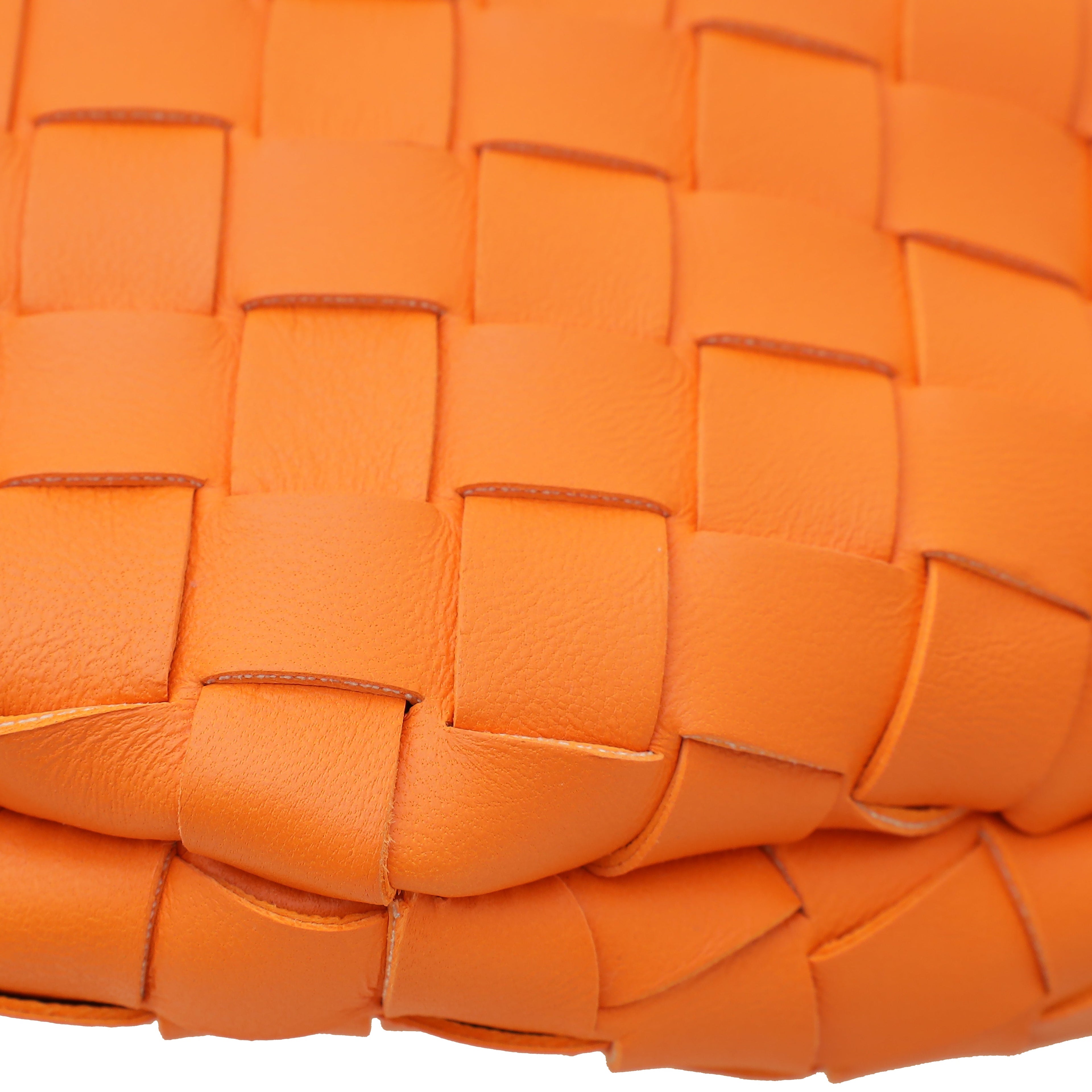 Bottega Veneta Orange Sardine With Chain Small Bag