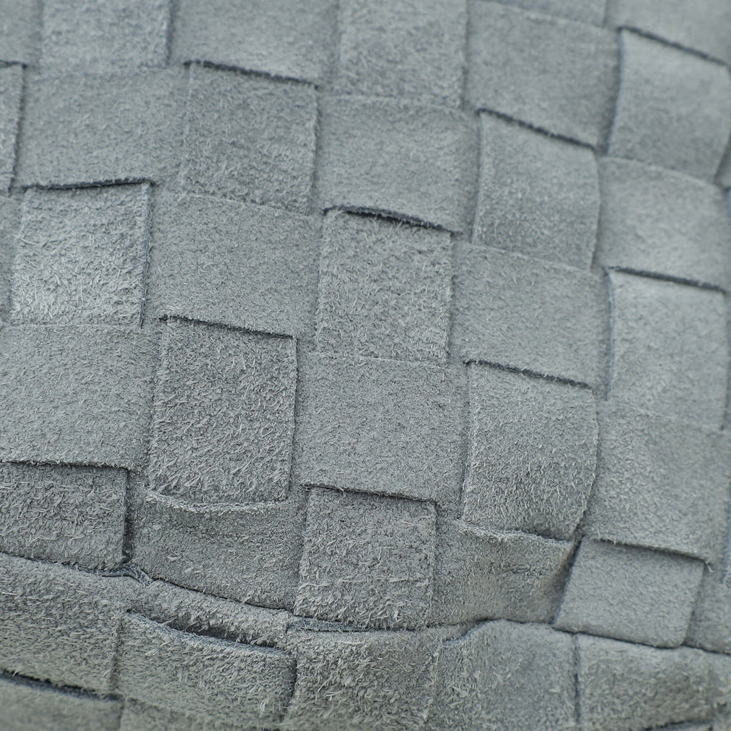 Bottega Veneta Grey Intrecciato Suede Jodie Small Bag
