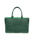 Bottega Veneta Forest Green Intrecciato Nappa Medium Arco Tote Bag