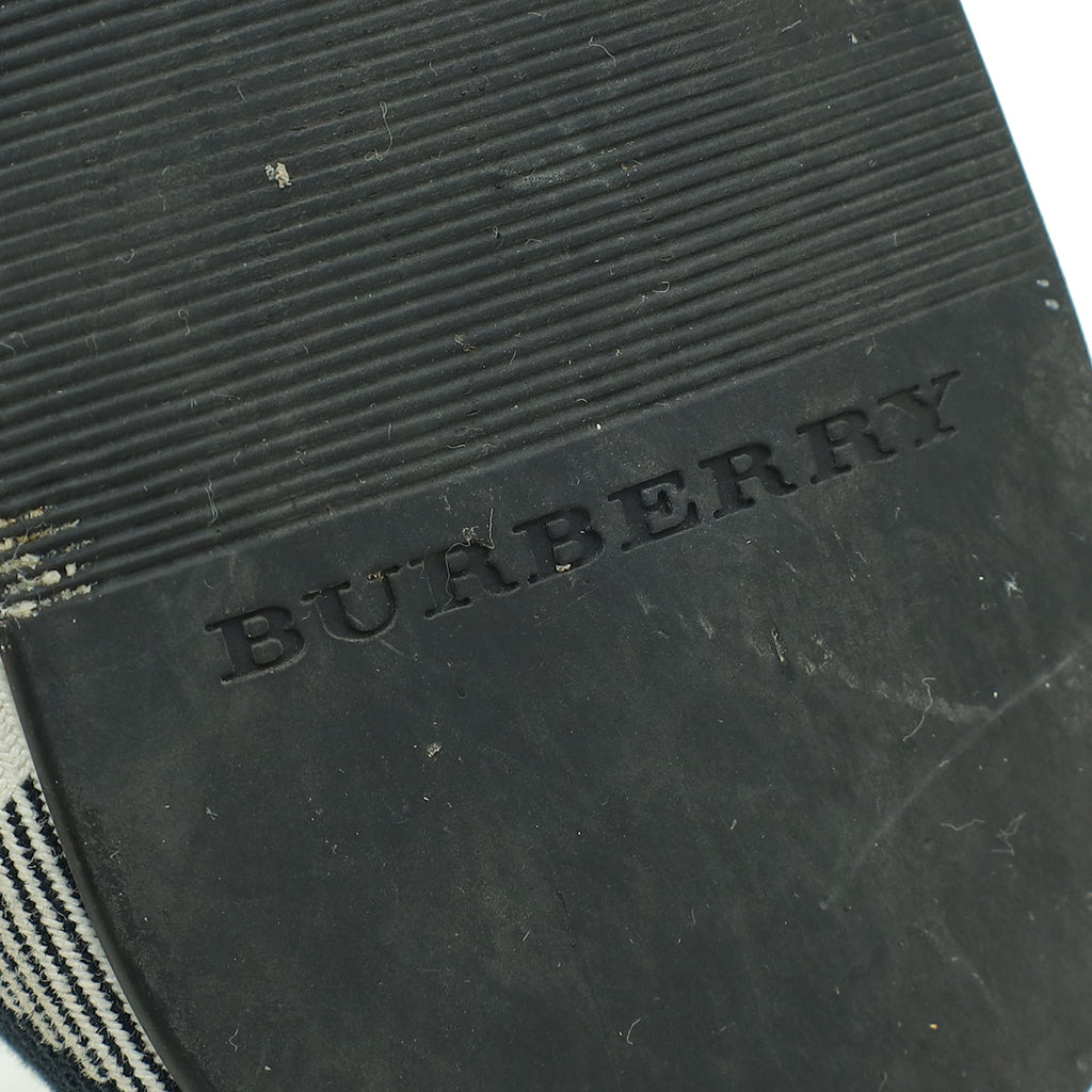 Burberry House Check Black Falcony Elastic Ballerina 40