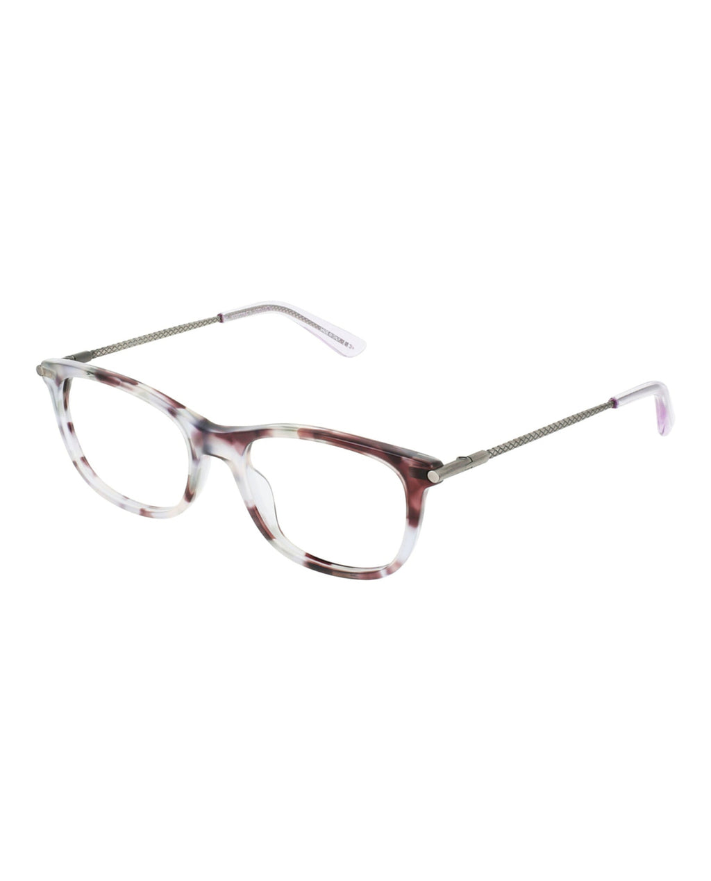 Bottega Veneta Womens Square/Rectangle Avana Violet Transparent Fashion Designer Eyewear