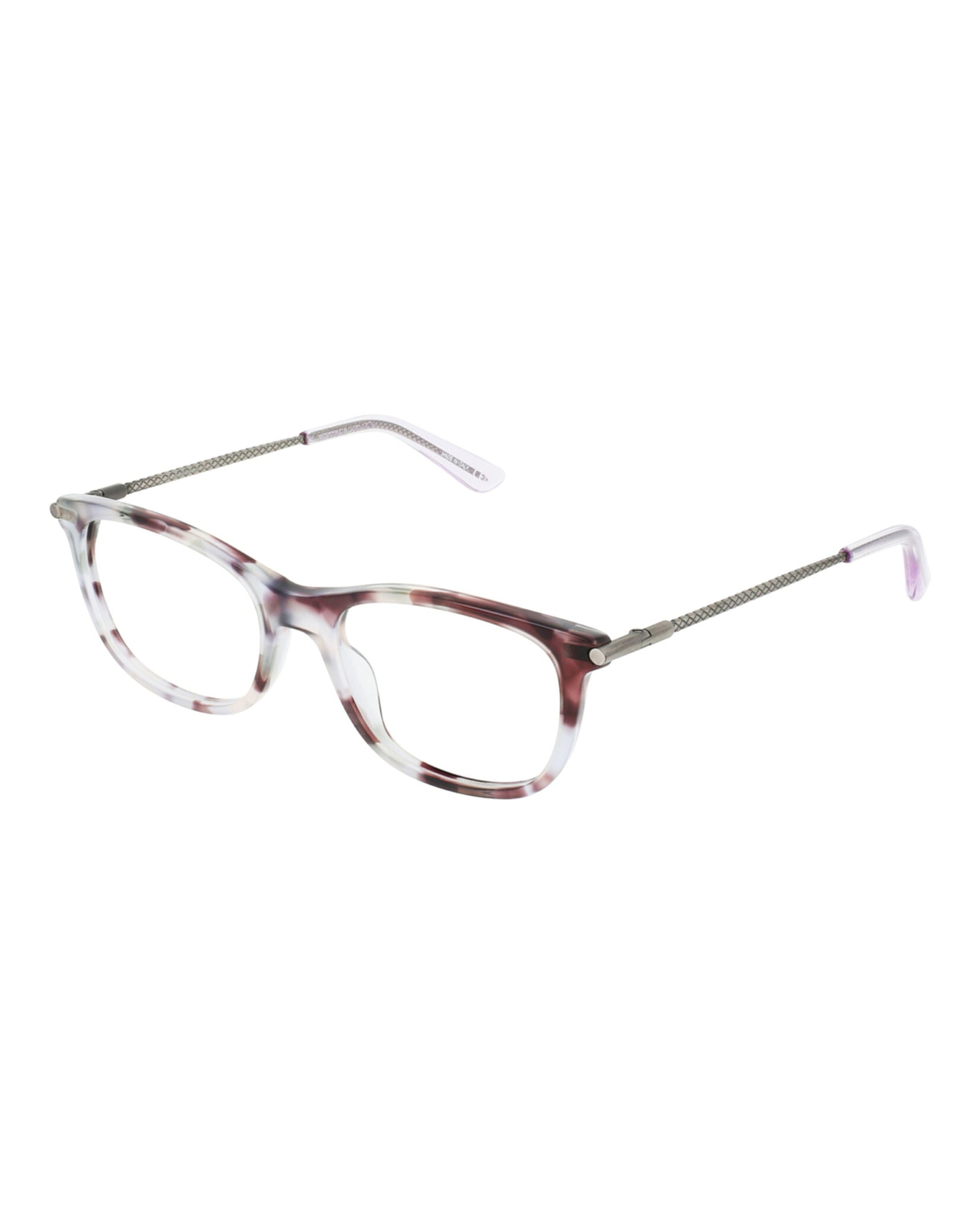 Bottega Veneta Womens Square/Rectangle Avana Violet Transparent Fashion Designer Eyewear