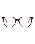 Bottega Veneta Womens Round/Oval Burgundy Burgundy Transparent Fashion Designer Eyewear