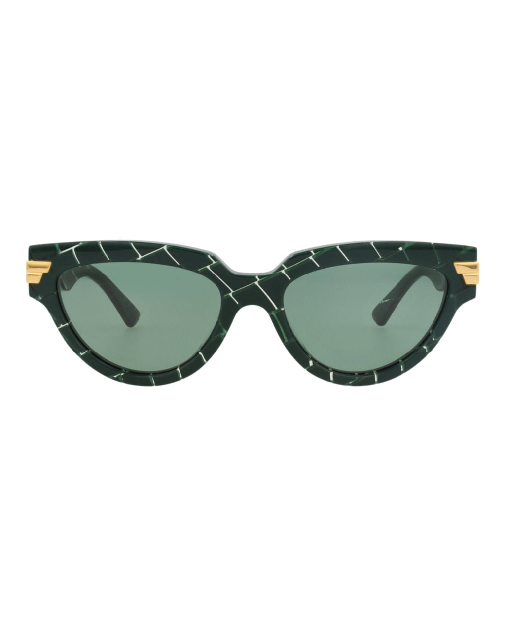 Bottega Veneta Womens Cat Eye Green Green Green Fashion Designer Eyewear