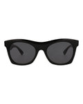 Bottega Veneta Unisex Square/Rectangle Black Black Grey Fashion Designer Eyewear