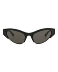 Bottega Veneta Womens Cat Eye Black Black Grey Fashion Designer Eyewear