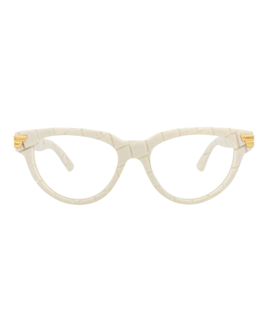 Bottega Veneta Womens Cat Eye Ivory Ivory Transparent Fashion Designer Eyewear