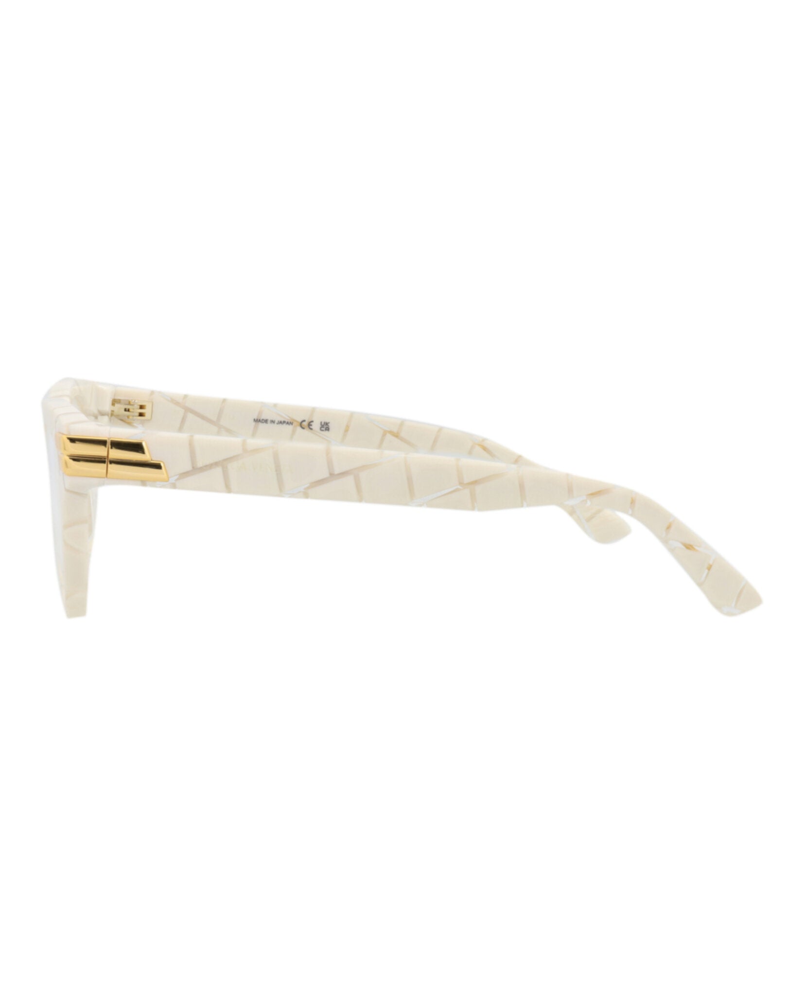 Bottega Veneta Womens Cat Eye Ivory Ivory Transparent Fashion Designer Eyewear