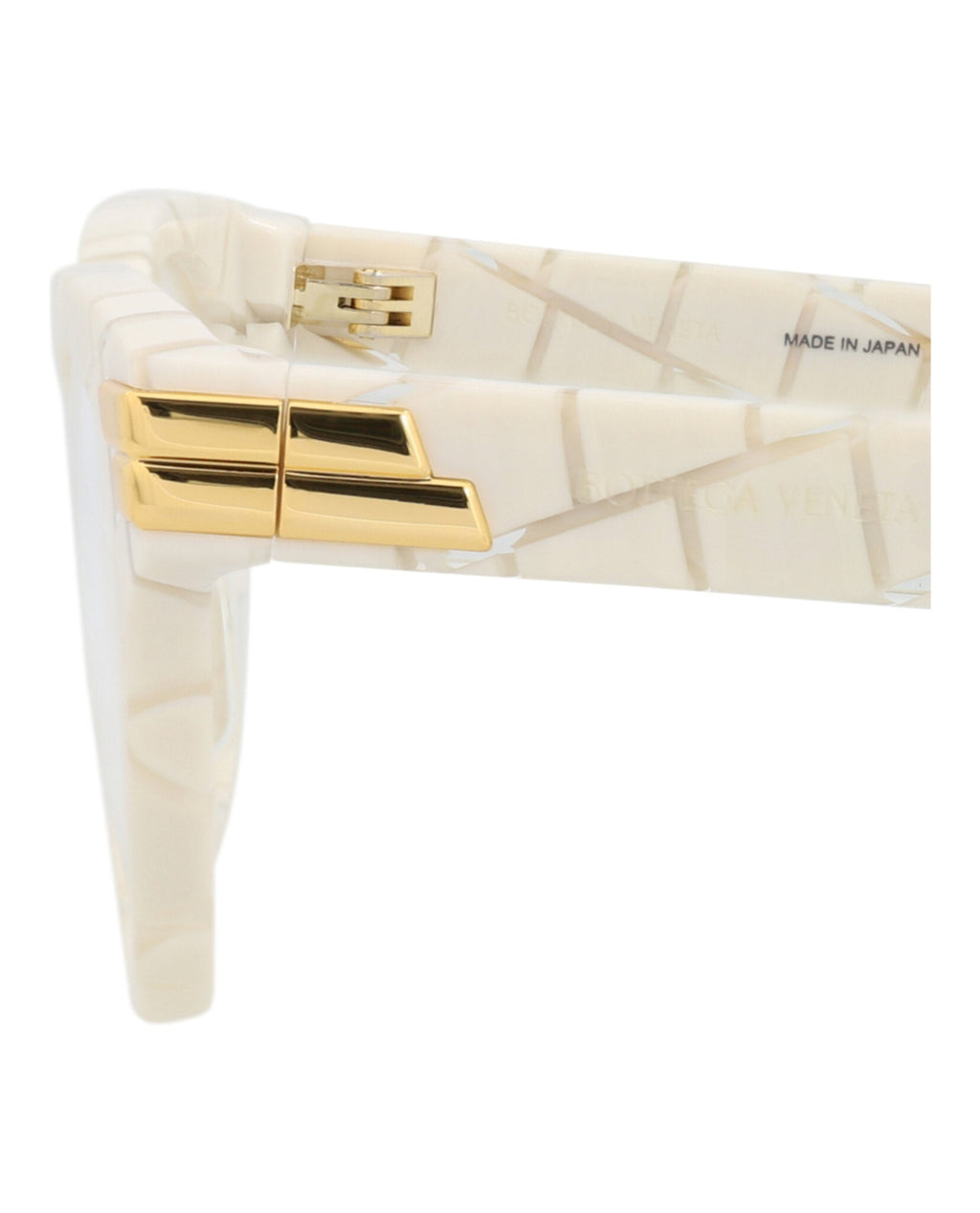Bottega Veneta Womens Cat Eye Ivory Ivory Transparent Fashion Designer Eyewear