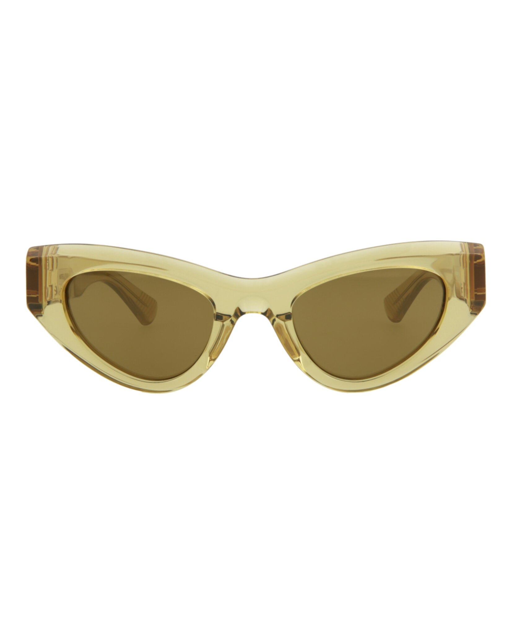 Bottega Veneta Womens Cat Eye Brown Brown Bronze Fashion Designer Eyewear