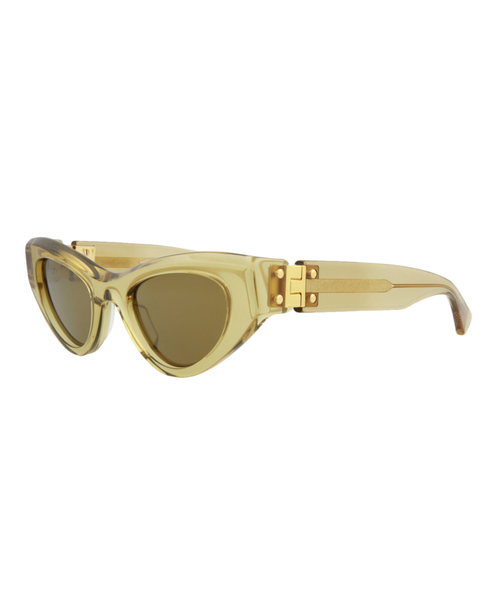 Bottega Veneta Womens Cat Eye Brown Brown Bronze Fashion Designer Eyewear