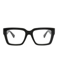 Bottega Veneta Womens Square/Rectangle Black Black Transparent Fashion Designer Eyewear
