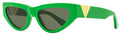 Bottega Veneta Cat Eye Sunglasses BV1176S 003 Green 55mm Green